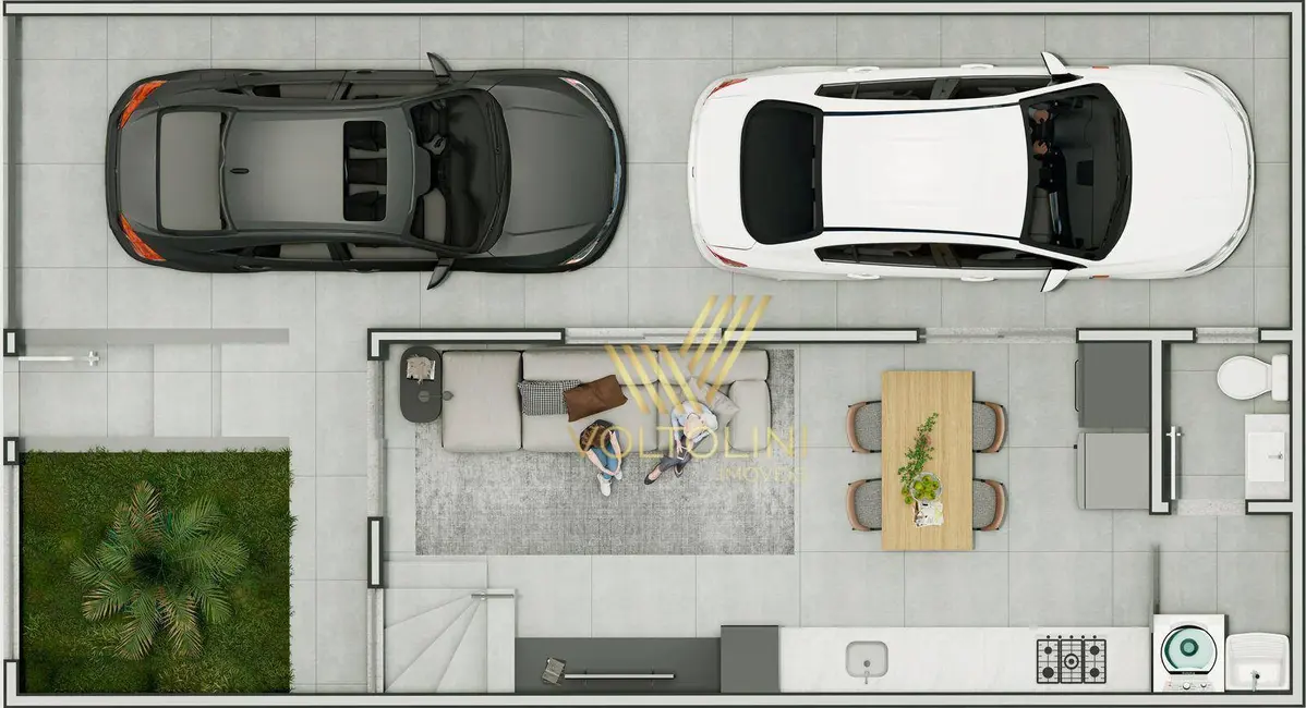 Sobrado com 3 quartos à venda, 132m2 em São Vicente, Itajai - SC - imagem 3 Foto 3 de Sobrado com 3 quartos à venda, 132m2 em São Vicente, Itajai - SC