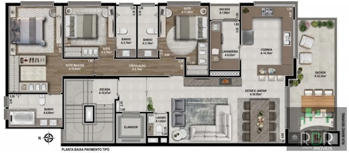 Apartamento com 3 quartos à venda, 156m2 em Jardim América, Caxias Do Sul - RS - imagem 7 Foto 7 de Apartamento com 3 quartos à venda, 156m2 em Jardim América, Caxias Do Sul - RS
