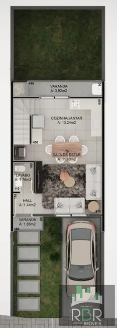 Foto 3 de Sobrado com 3 quartos à venda, 84m2 em São Luiz, Caxias Do Sul - RS