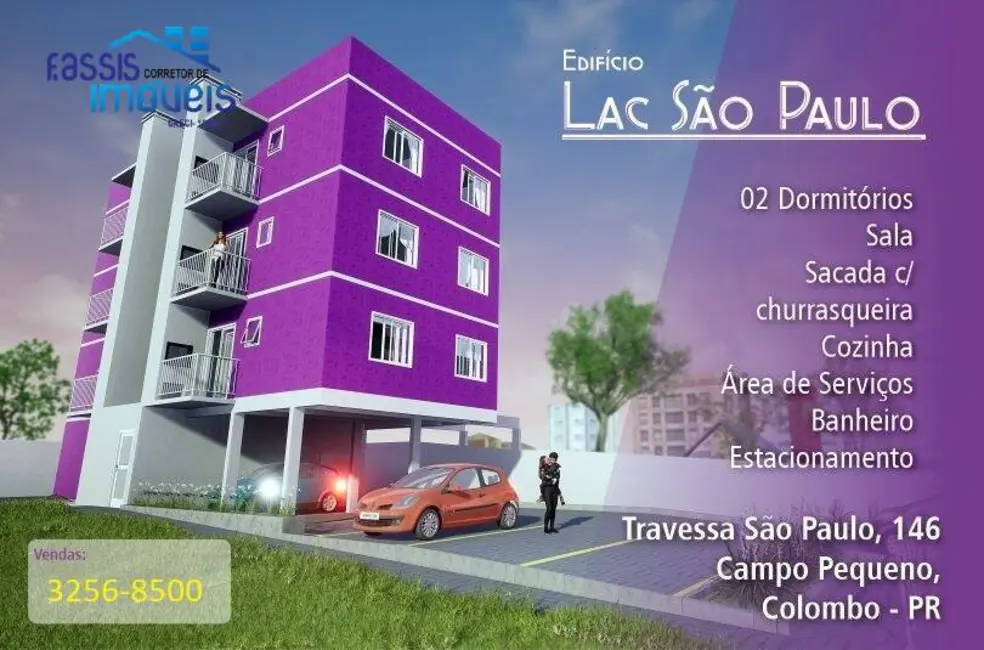 Foto 6 de Apartamento com 2 quartos à venda, 49m2 em Campo Pequeno, Colombo - PR