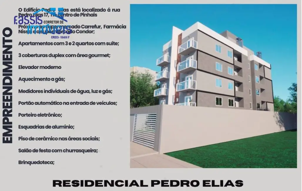 Apartamento com 3 quartos à venda, 65m2 em Centro, Pinhais - PR - imagem 2 Foto 2 de Apartamento com 3 quartos à venda, 65m2 em Centro, Pinhais - PR