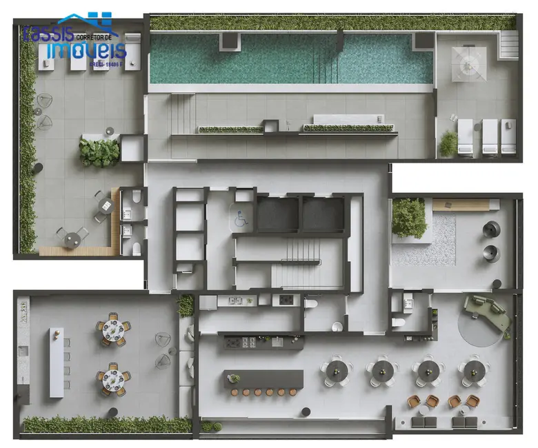 Apartamento com 3 quartos à venda, 78m2 em Campina do Siqueira, Curitiba - PR - imagem 7 Foto 7 de Apartamento com 3 quartos à venda, 78m2 em Campina do Siqueira, Curitiba - PR