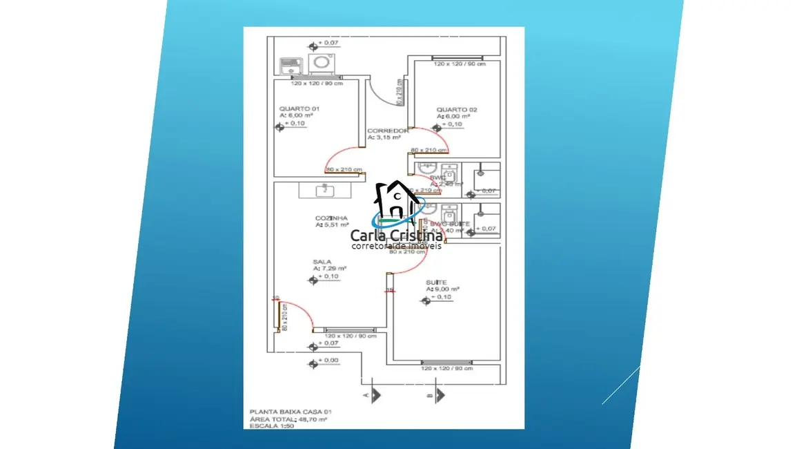 Foto 4 de Casa com 3 quartos à venda, 58m2 em Matinhos - PR