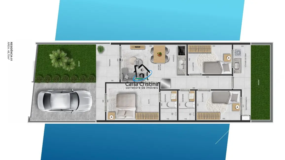 Foto 3 de Casa com 3 quartos à venda, 58m2 em Matinhos - PR