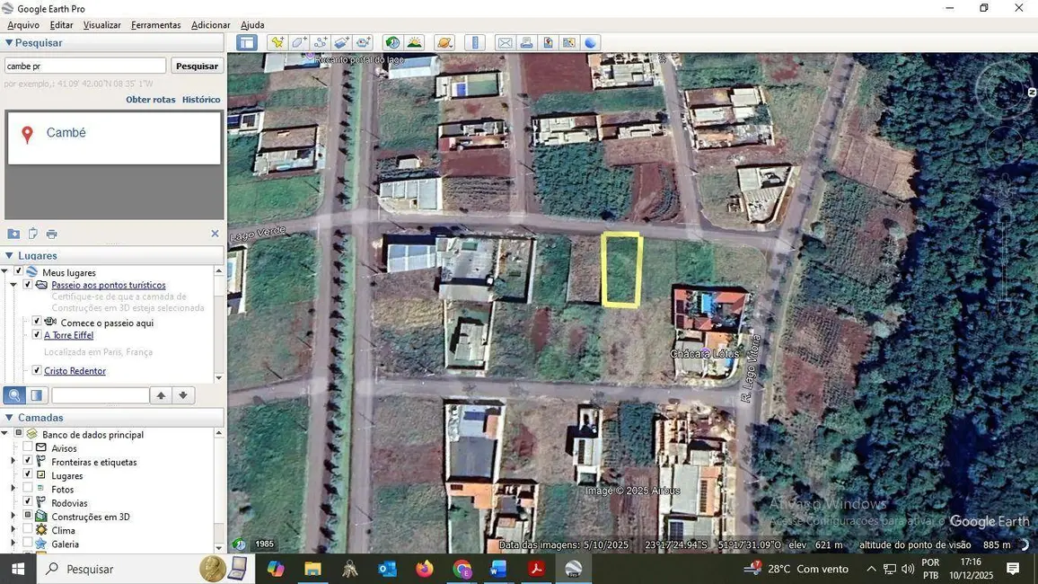 Foto 7 de Terreno / Lote à venda, 450m2 em Jardim do Lago, Cambe - PR