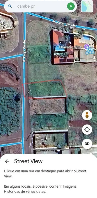 Foto 4 de Terreno / Lote à venda, 450m2 em Jardim do Lago, Cambe - PR