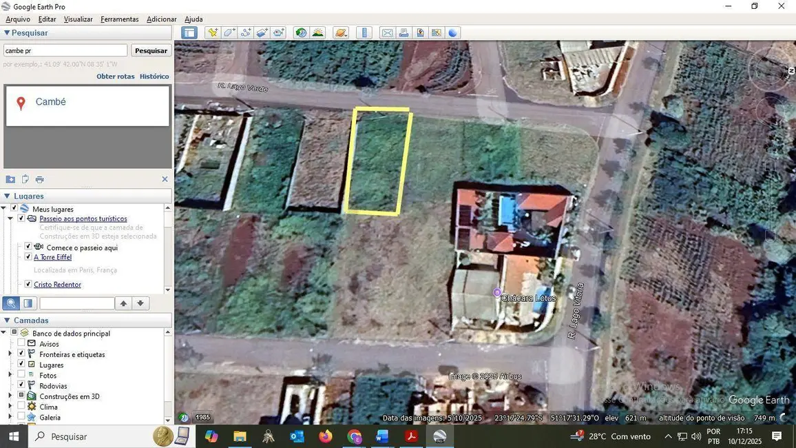 Foto 6 de Terreno / Lote à venda, 450m2 em Jardim do Lago, Cambe - PR