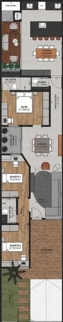 Foto 7 de Casa com 3 quartos à venda, 180m2 em Jardim Burle Marx, Londrina - PR