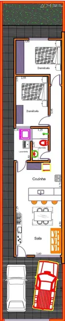Foto 2 de Casa com 2 quartos à venda, 68m2 em Jardim Monte Mor, Botucatu - SP