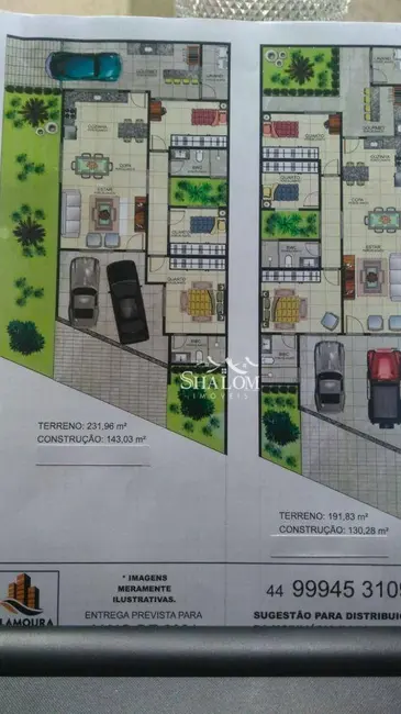 Casa com 3 quartos à venda, 191m2 em Jardim Itália, Maringa - PR - imagem 2 Foto 2 de Casa com 3 quartos à venda, 191m2 em Jardim Itália, Maringa - PR