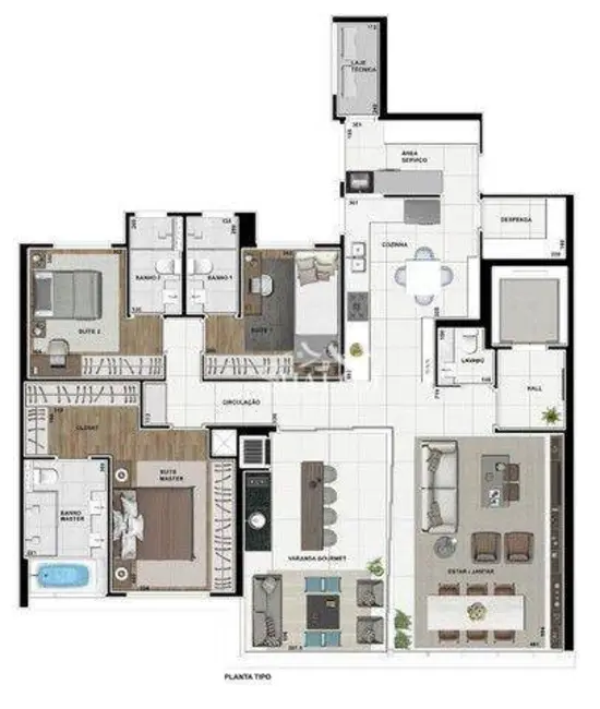 Foto 3 de Apartamento com 3 quartos à venda, 241m2 em Zona 07, Maringa - PR