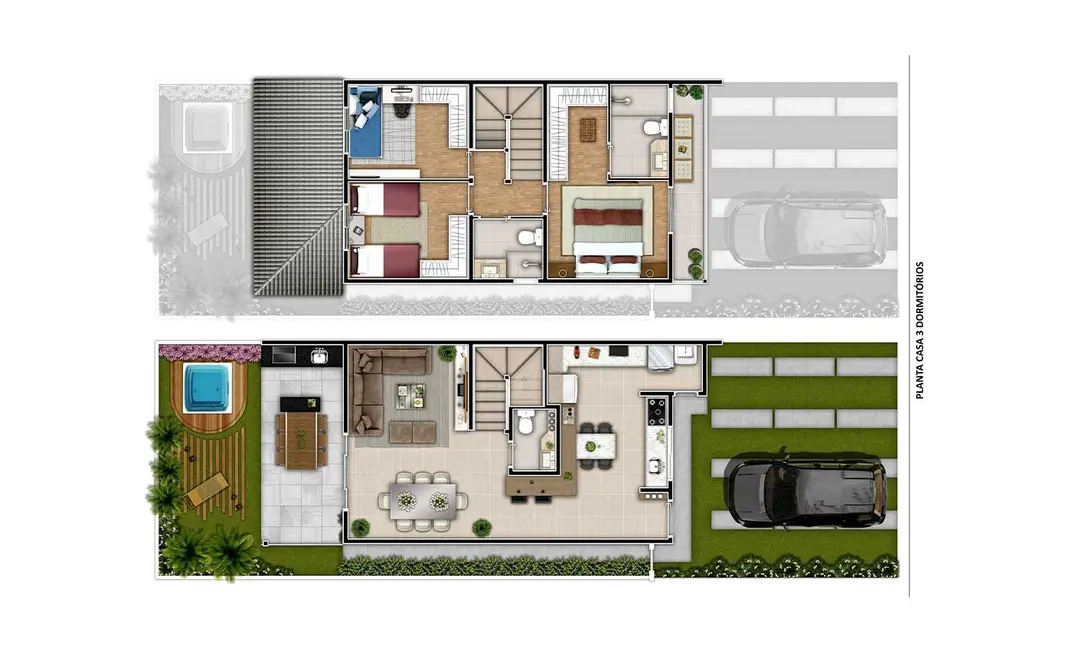 Foto 1 de Casa de Condomínio com 3 quartos à venda, 106m2 em Cidade Nova, Jundiai - SP