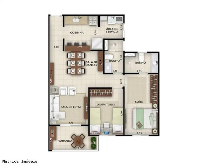 Foto 9 de Apartamento com 3 quartos à venda, 73m2 em Jardim Rosinha, Itu - SP