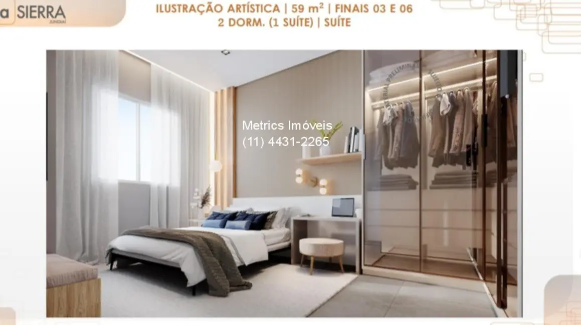 Apartamento com 2 quartos à venda, 59m2 em Medeiros, Jundiai - SP - imagem 8 Foto 8 de Apartamento com 2 quartos à venda, 59m2 em Medeiros, Jundiai - SP
