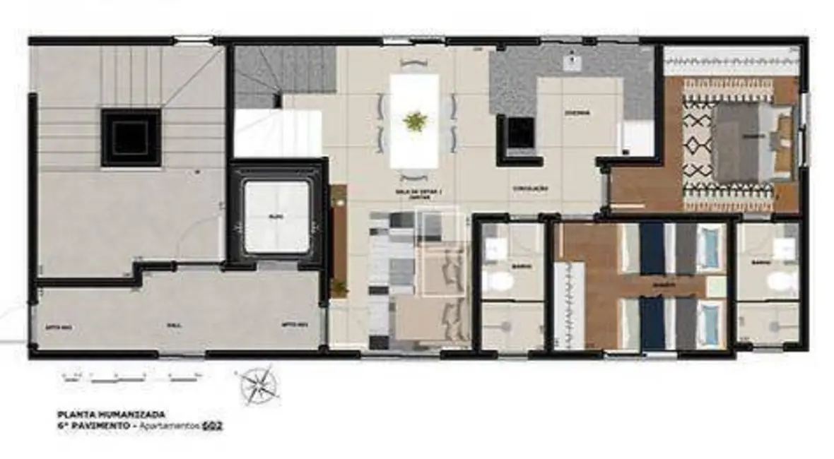 Cobertura com 2 quartos à venda, 114m2 em Ana Lúcia, Sabara - MG - imagem 4 Foto 4 de Cobertura com 2 quartos à venda, 114m2 em Ana Lúcia, Sabara - MG