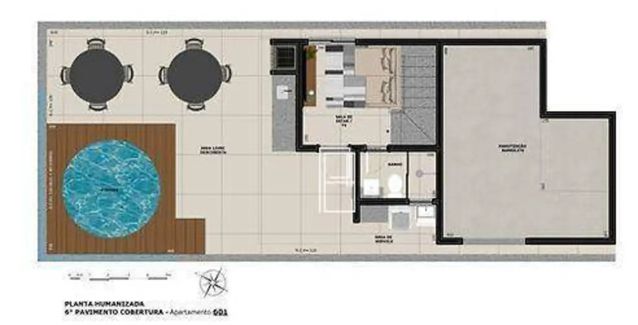 Cobertura com 2 quartos à venda, 114m2 em Ana Lúcia, Sabara - MG - imagem 7 Foto 7 de Cobertura com 2 quartos à venda, 114m2 em Ana Lúcia, Sabara - MG