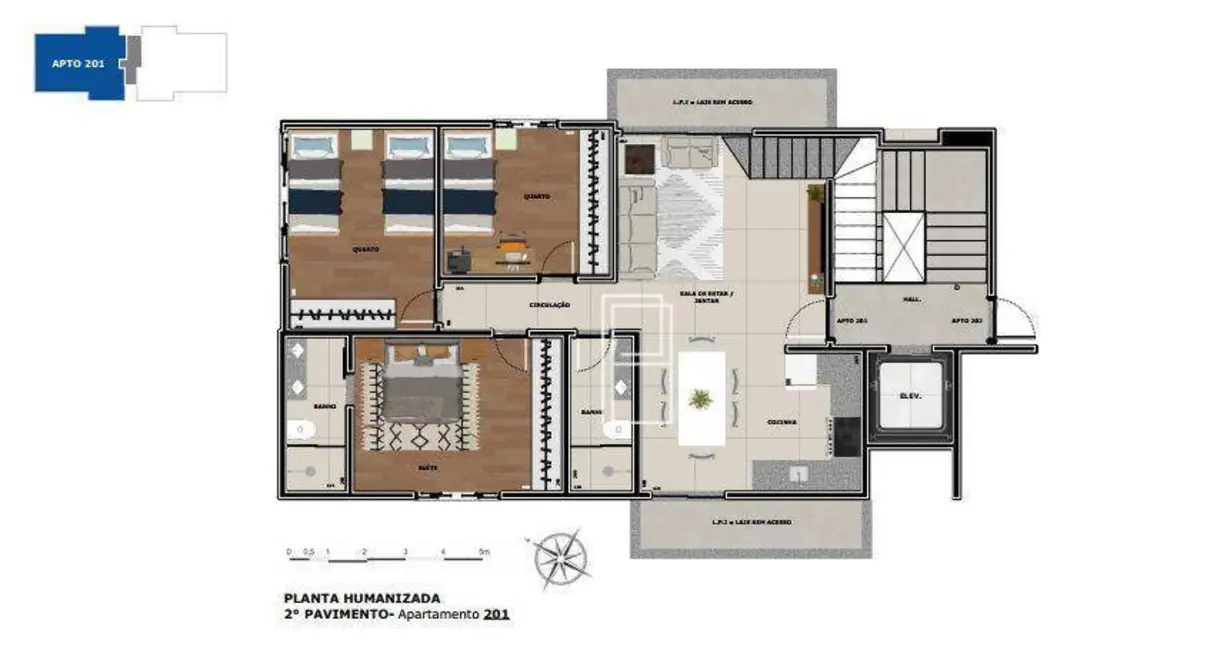 Foto 2 de Cobertura com 3 quartos à venda, 159m2 em Santa Inês, Belo Horizonte - MG