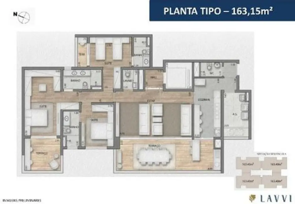 Apartamento com 3 quartos à venda, 163m2 em Paraíso, São Paulo - SP - imagem 4 Foto 4 de Apartamento com 3 quartos à venda, 163m2 em Paraíso, São Paulo - SP