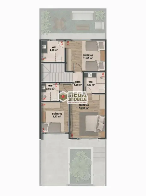 Foto 6 de Apartamento com 3 quartos à venda, 128m2 em Florianopolis - SC