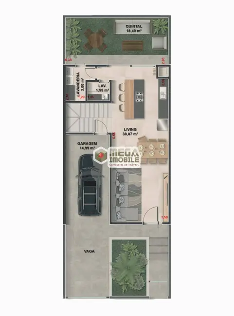 Foto 7 de Apartamento com 3 quartos à venda, 128m2 em Florianopolis - SC