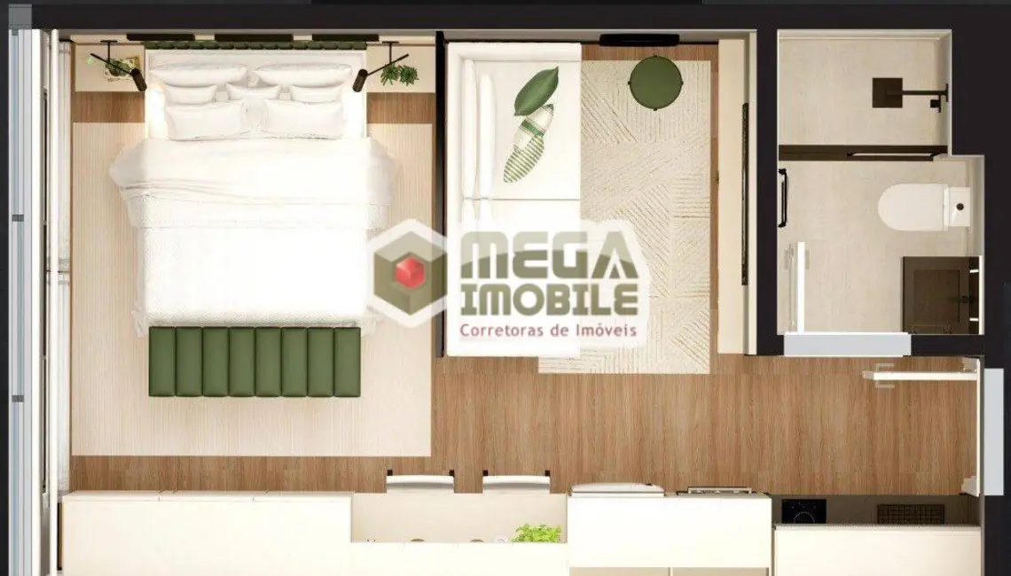 Apartamento com 1 quarto à venda, 32m2 em Centro, Florianopolis - SC - imagem 6 Foto 6 de Apartamento com 1 quarto à venda, 32m2 em Centro, Florianopolis - SC