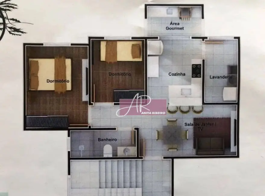 Foto 6 de Apartamento com 2 quartos à venda, 52m2 em Pão de Açúcar, Pouso Alegre - MG