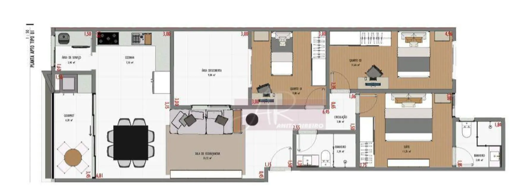 Apartamento com 3 quartos à venda, 95m2 em Centro, Pouso Alegre - MG - imagem 8 Foto 8 de Apartamento com 3 quartos à venda, 95m2 em Centro, Pouso Alegre - MG