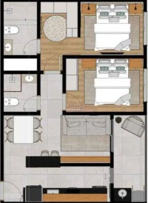 Apartamento com 2 quartos à venda, 55m2 em Centro, Pouso Alegre - MG - imagem 4 Foto 4 de Apartamento com 2 quartos à venda, 55m2 em Centro, Pouso Alegre - MG
