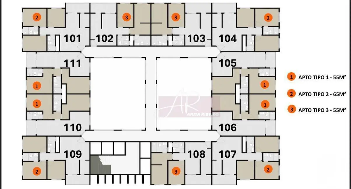 Apartamento com 3 quartos à venda, 65m2 em Centro, Pouso Alegre - MG - imagem 7 Foto 7 de Apartamento com 3 quartos à venda, 65m2 em Centro, Pouso Alegre - MG