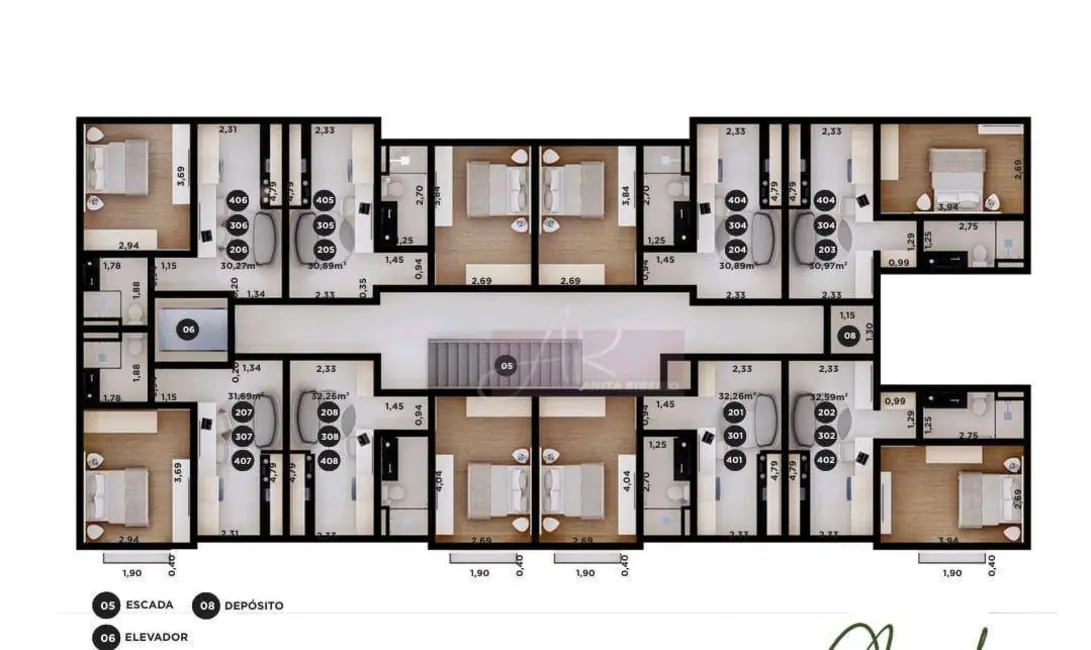 Foto 5 de Apartamento com 1 quarto à venda, 30m2 em Pouso Alegre - MG