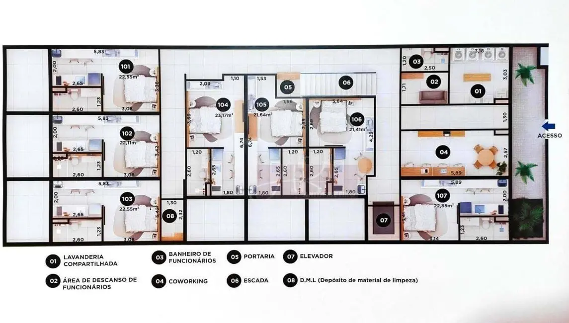 Foto 1 de Kitnet com 1 quarto à venda, 22m2 em Pouso Alegre - MG