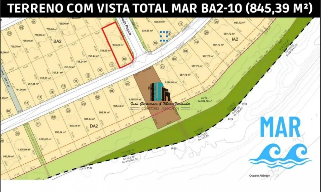Foto 2 de Terreno / Lote à venda, 845m2 em Camacari - BA