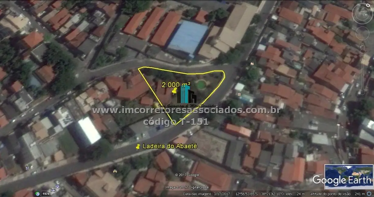 Terreno / Lote à venda, 2000m2 em Itapuã, Salvador - BA - imagem 1 Foto 1 de Terreno / Lote à venda, 2000m2 em Itapuã, Salvador - BA