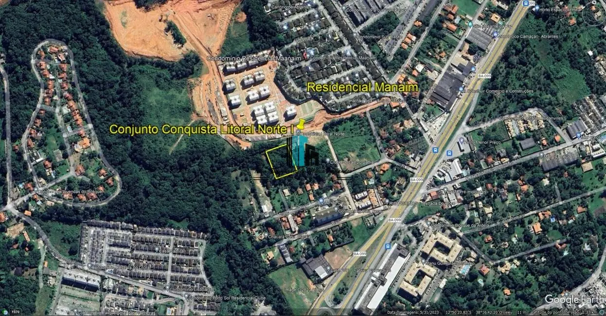 Foto 2 de Terreno / Lote à venda, 1680m2 em Camacari - BA