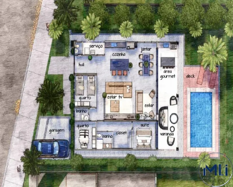 Foto 6 de Casa de Condomínio com 3 quartos à venda, 400m2 em Pontal (Cunhambebe), Angra Dos Reis - RJ