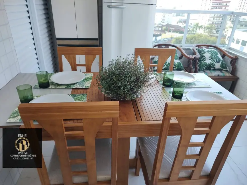 Foto 6 de Apartamento com 3 quartos para alugar, 109m2 em Caiçara, Praia Grande - SP