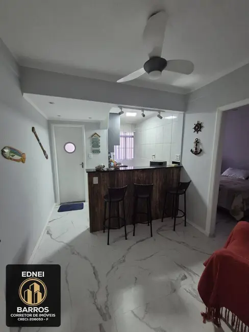 Foto 1 de Apartamento com 1 quarto à venda, 40m2 em Centro, Sao Vicente - SP