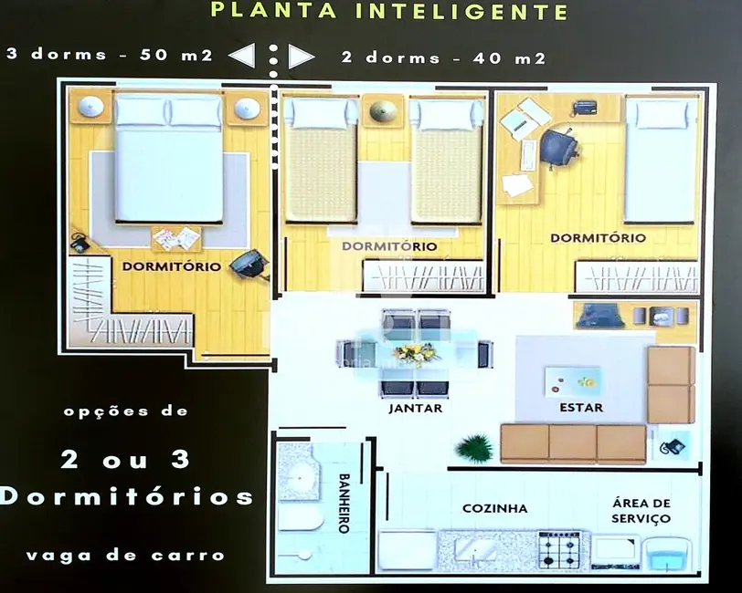 Foto 1 de Apartamento com 3 quartos à venda, 50m2 em Vila Nova Aparecida, Mogi Das Cruzes - SP