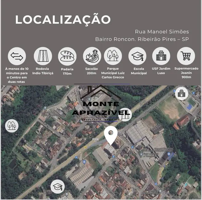 Foto 7 de Apartamento com 2 quartos à venda, 57m2 em Roncon, Ribeirao Pires - SP