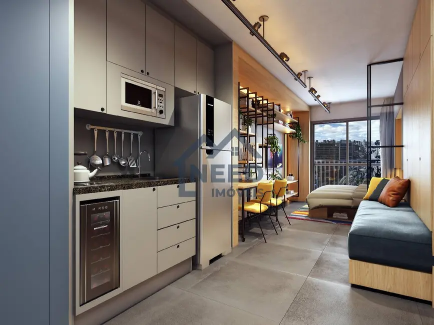 Apartamento com 1 quarto à venda, 27m2 em Pinheiros, São Paulo - SP - imagem 3 Foto 3 de Apartamento com 1 quarto à venda, 27m2 em Pinheiros, São Paulo - SP