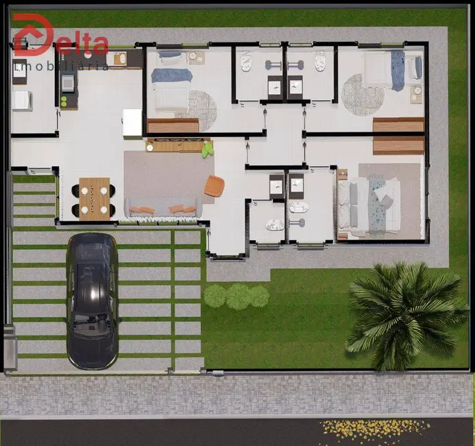 Foto 2 de Casa com 3 quartos à venda, 260m2 em Jardim dos Pinheiros, Atibaia - SP