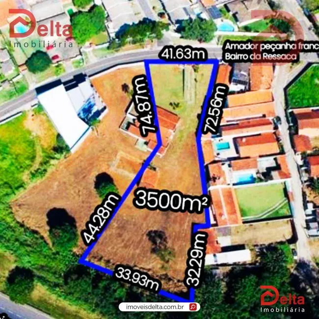 Foto 2 de Terreno / Lote à venda, 3500m2 em Ressaca, Atibaia - SP