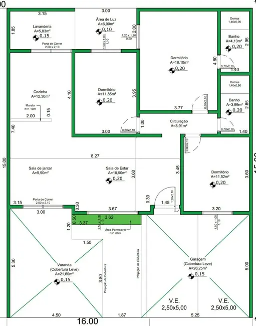 Foto 8 de Casa com 3 quartos à venda, 180m2 em Parque Universitário, Americana - SP