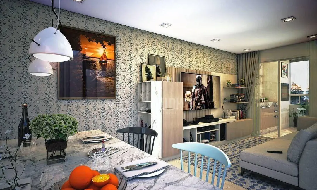 Foto 6 de Apartamento com 2 quartos à venda, 73m2 em Maracanã, Praia Grande - SP