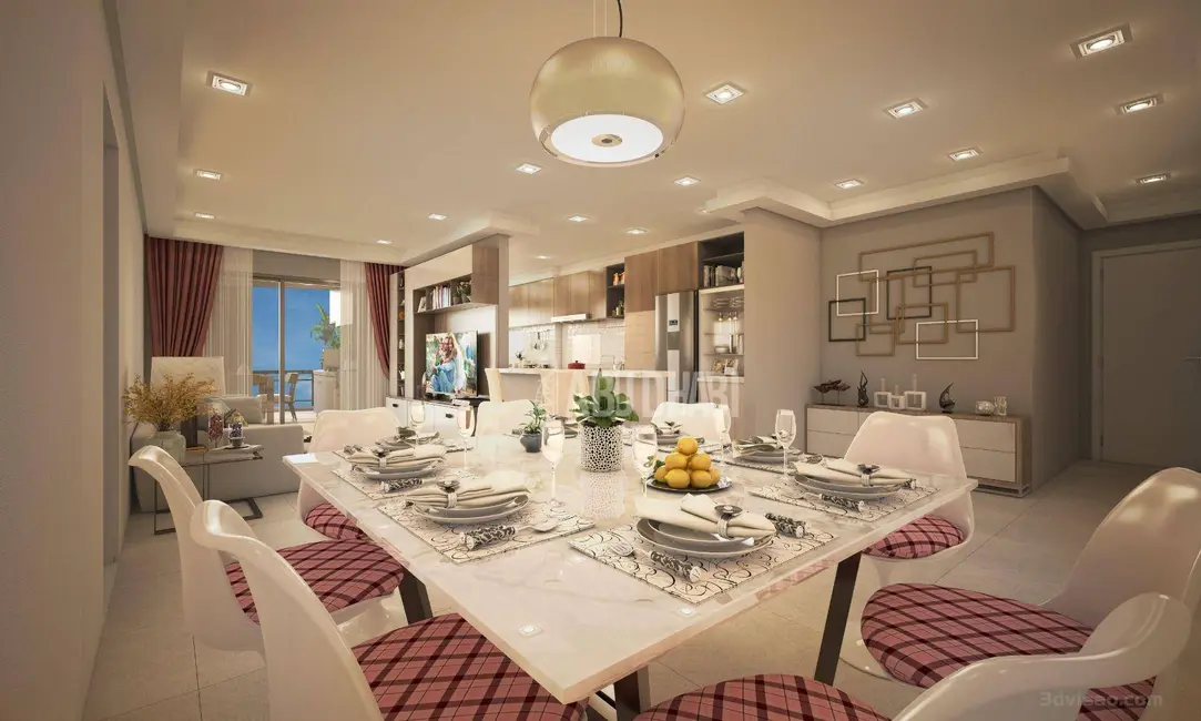 Foto 6 de Apartamento com 3 quartos à venda, 127m2 em Canto do Forte, Praia Grande - SP