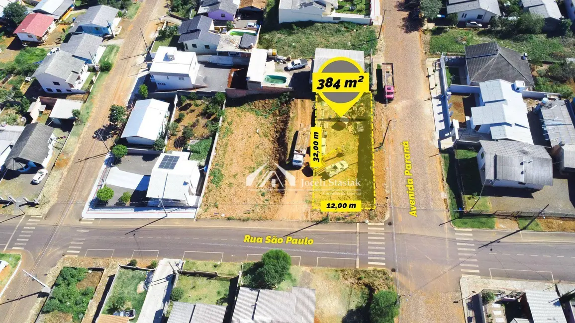 Foto 1 de Terreno / Lote à venda, 384m2 em Vitorino - PR