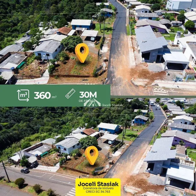 Foto 4 de Terreno / Lote à venda, 360m2 em Centro, Sao Lourenco Do Oeste - SC