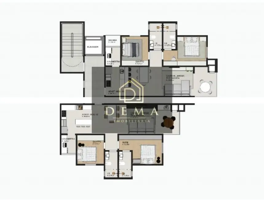 Apartamento com 1 quarto à venda, 84m2 em Vila Industrial, Toledo - PR - imagem 8 Foto 8 de Apartamento com 1 quarto à venda, 84m2 em Vila Industrial, Toledo - PR
