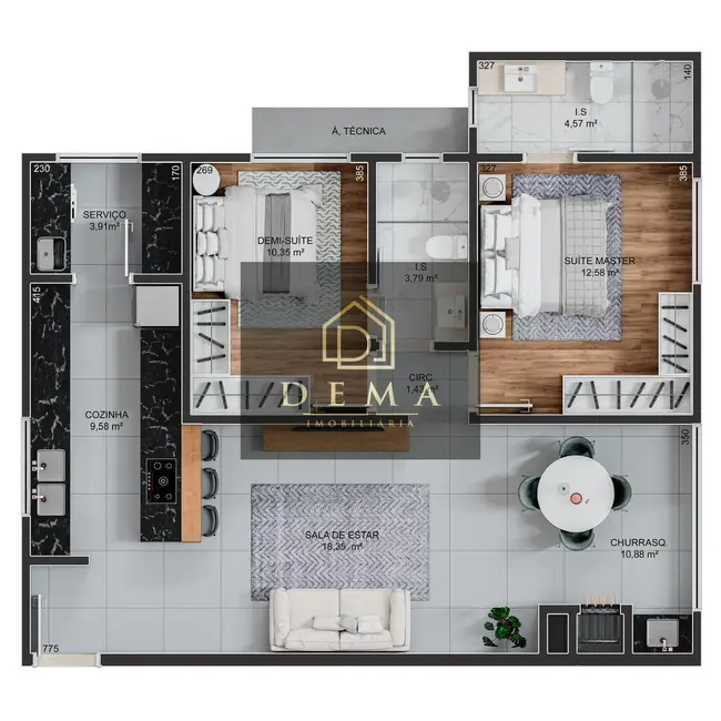 Apartamento à venda em Centro, Toledo - PR - imagem 23 Foto 23 de Apartamento à venda em Centro, Toledo - PR