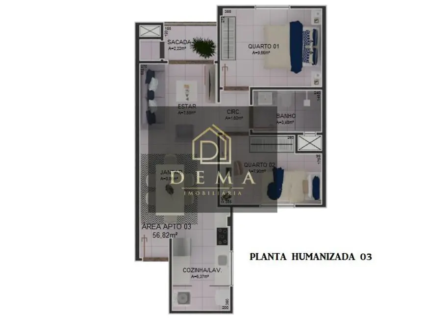 Apartamento com 2 quartos à venda em Vila Industrial, Toledo - PR - imagem 9 Foto 9 de Apartamento com 2 quartos à venda em Vila Industrial, Toledo - PR